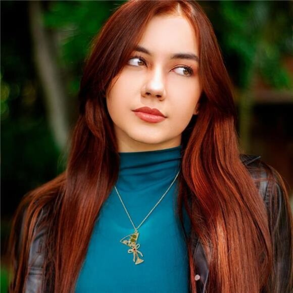 Green Olive Martini Pendant Necklace – Martini Cocktail Jewelry Gift for Women - Picture 4 of 5